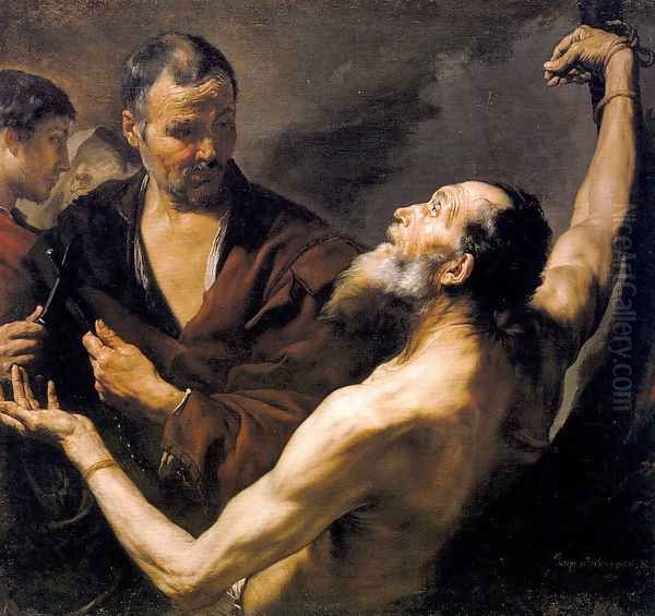 Martyrdom of St. Bartholomew Oil Painting by Jusepe de Ribera