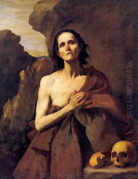 Maria Aegyptiaca (St. Mary of Egypt) 1641 Oil Painting by Jusepe de Ribera