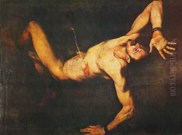 Tityos Oil Painting by Jusepe de Ribera