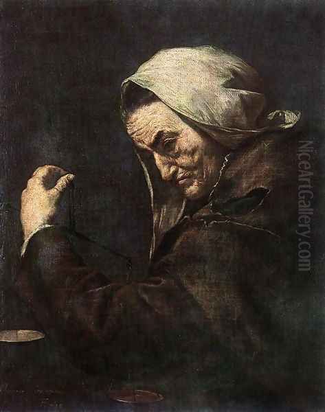 An Old Money-Lender 1638 Oil Painting by Jusepe de Ribera