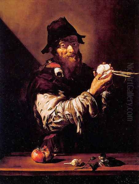 Allegory of Smell 1613 Oil Painting by Jusepe de Ribera