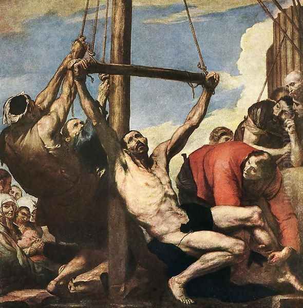 Martyrdom of St Bartholomew Oil Painting by Jusepe de Ribera