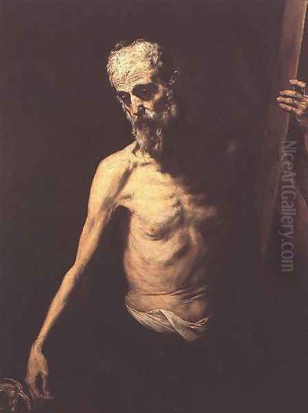 St Andrew 1630-32 Oil Painting by Jusepe de Ribera