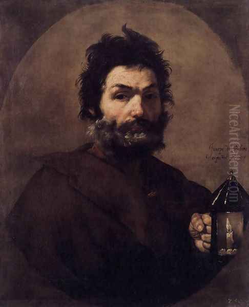 Diogenes 1637 Oil Painting by Jusepe de Ribera