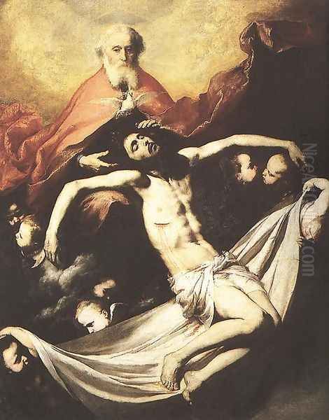 Holy Trinity 1635-36 Oil Painting by Jusepe de Ribera