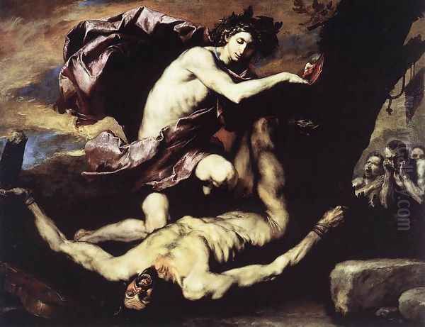 Apollo Flaying Marsyas Oil Painting by Jusepe de Ribera