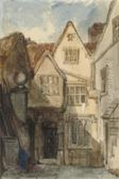 An Alderman's House, Bristol Oil Painting by William James Muller