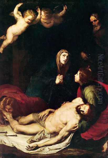 Pieta 1637 Oil Painting by Jusepe de Ribera