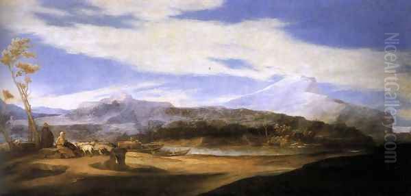 Landscape with Shepherds 1639 by Jusepe de Ribera