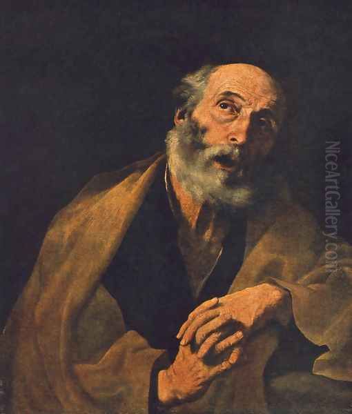 St Peter Oil Painting by Jusepe de Ribera