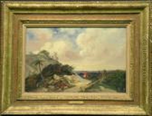 View Near Colchester Oil Painting by William James Muller