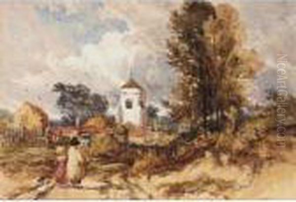 Whitchurch, Near Bristol Oil Painting by William James Muller