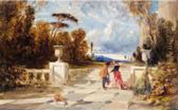 The Enchanted Garden Oil Painting by William James Muller