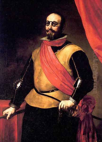 Knight of the Order of St. James 1637-40 Oil Painting by Jusepe de Ribera