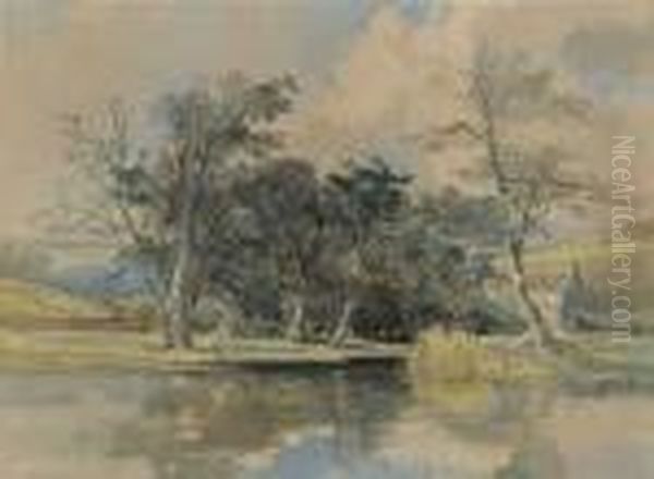 The River Avon Near Bath Oil Painting by William James Muller