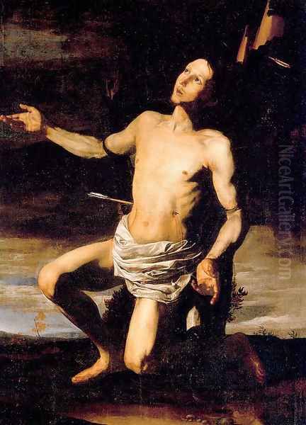 St. Sebastian 1616-18 Oil Painting by Jusepe de Ribera