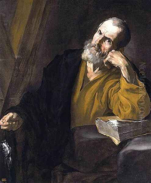 St Andrew 1616-18 Oil Painting by Jusepe de Ribera