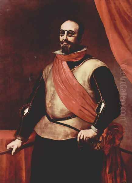 Portrait of a Knight of the Order of Santiago Oil Painting by Jusepe de Ribera