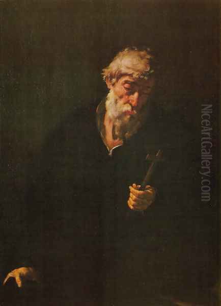 An Anchorite Oil Painting by Jusepe de Ribera