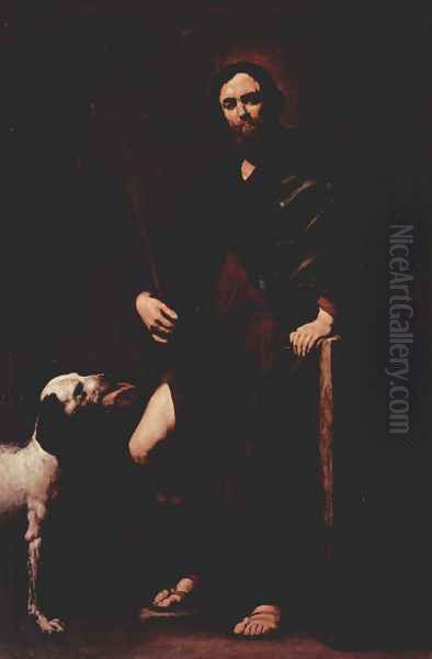 St. Rochus Oil Painting by Jusepe de Ribera