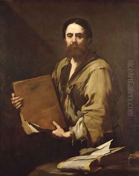 A Philosopher 1630 Oil Painting by Jusepe de Ribera