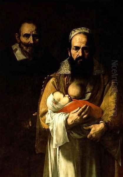 The Bearded Woman Breastfeeding 1631 Oil Painting by Jusepe de Ribera