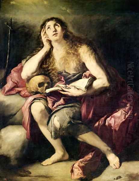 The Penitent Magdalene Oil Painting by Jusepe de Ribera