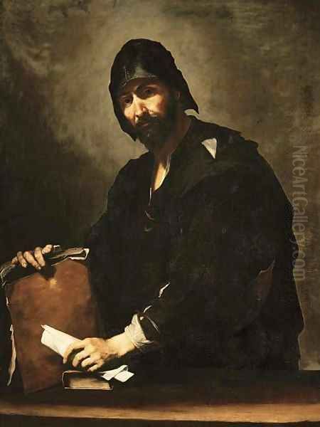 A Philosopher (Heraclitus) Oil Painting by Jusepe de Ribera