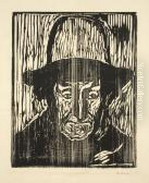 Der Alte Fischer Oil Painting by Edvard Munch