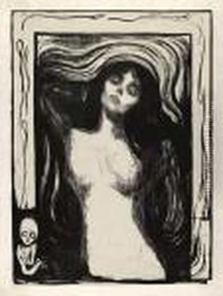 Madonna - Liebendes Weib Oil Painting by Edvard Munch