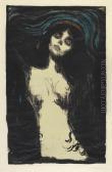 Madonna - Liebendes Weib Oil Painting by Edvard Munch