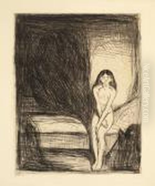 Pubertat Oil Painting by Edvard Munch