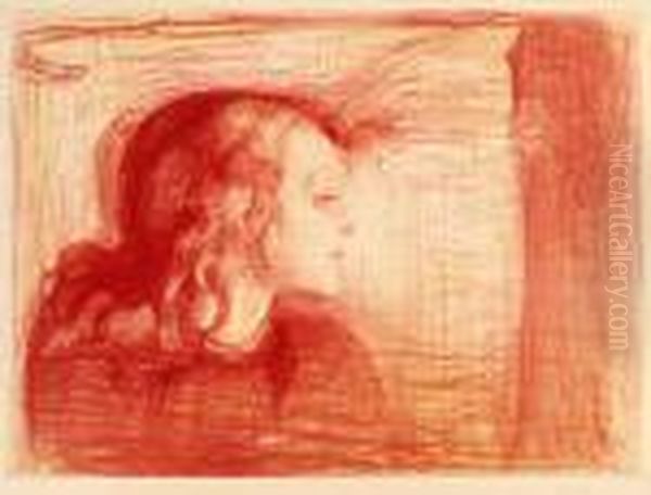 The Sick Child I Oil Painting by Edvard Munch