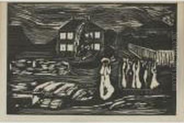 Sturmnacht Oil Painting by Edvard Munch