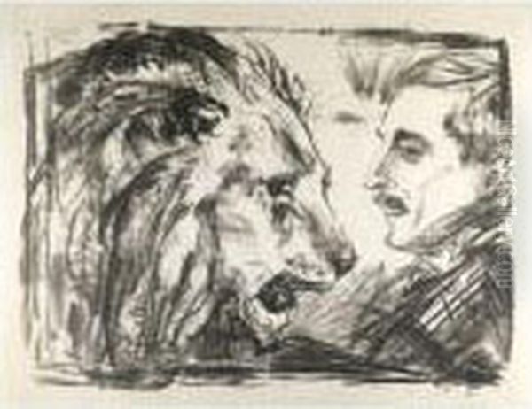 The Lion Tamer Oil Painting by Edvard Munch