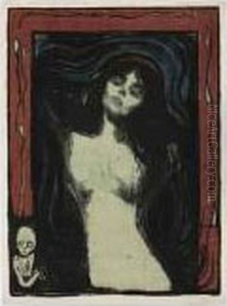 Madonna - Liebendes Weib Oil Painting by Edvard Munch