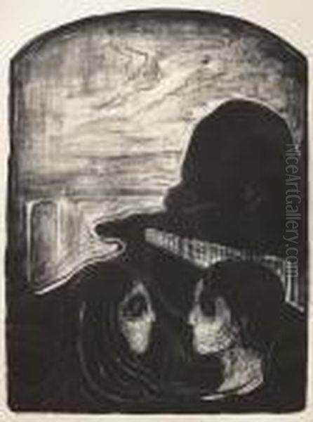 Attraction I Oil Painting by Edvard Munch