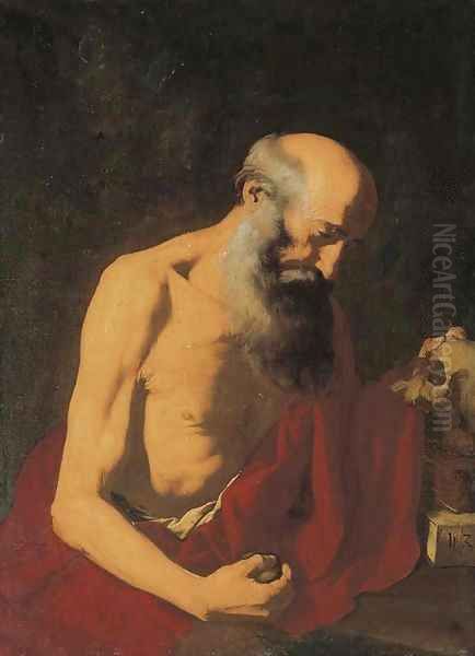 Saint Jerome 3 Oil Painting by Jusepe de Ribera