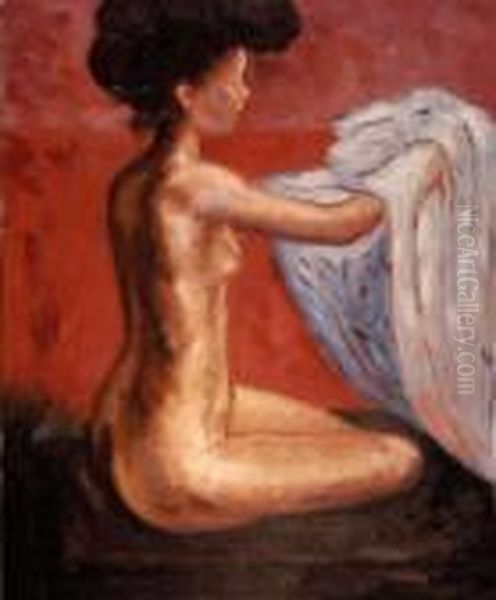 Paris Nude Oil Painting by Edvard Munch