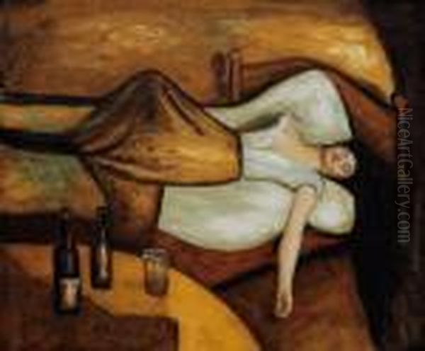 The Day After Oil Painting by Edvard Munch