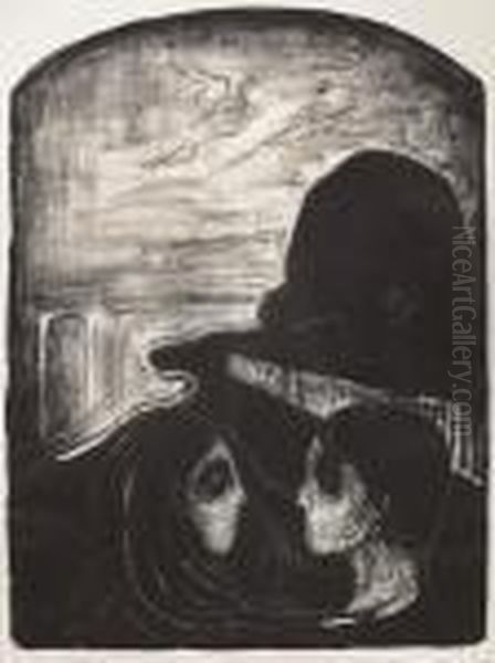 Attraction I Oil Painting by Edvard Munch