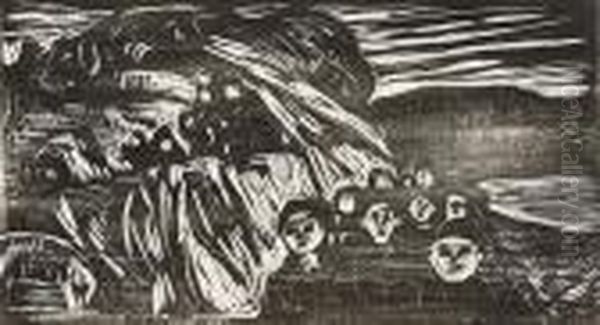 Panic Oil Painting by Edvard Munch