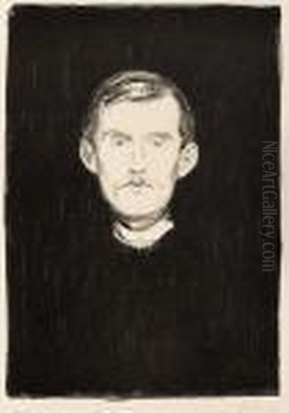 Self-portrait Oil Painting by Edvard Munch