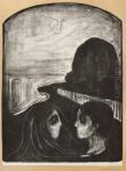 Attraction I Oil Painting by Edvard Munch