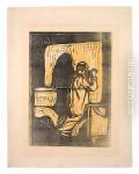 Gammel Mann I Bonn Oil Painting by Edvard Munch