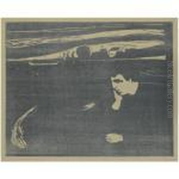 Melancholy Iii (w.203; Sch.144) Oil Painting by Edvard Munch