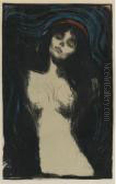 Madonna (woll 39; Schiefler 33) Oil Painting by Edvard Munch