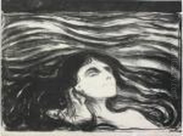 By The Deathbed (woll 64) Oil Painting by Edvard Munch