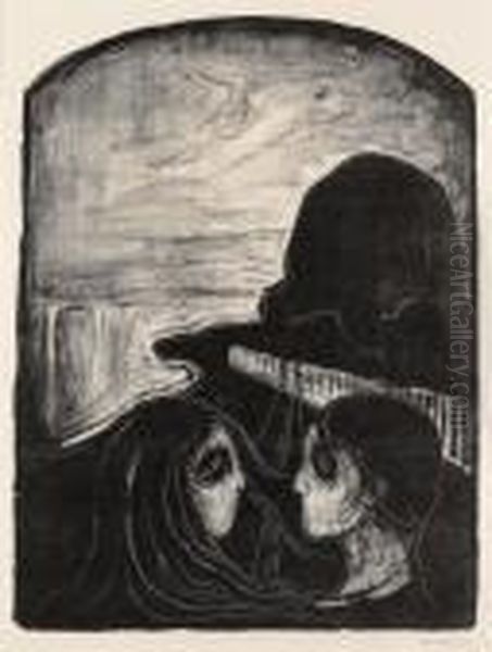 Attraction I Oil Painting by Edvard Munch