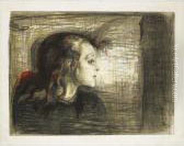 The Sick Child I (w. 72, Sch. 59) Oil Painting by Edvard Munch